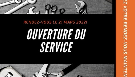 OUVERTURE DU SERVICE